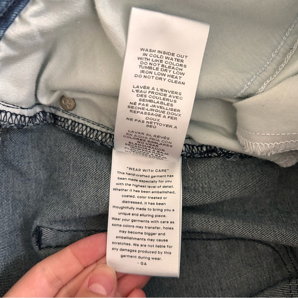 Good American Good Legs Crop Mini Boot jeans 18 - Picture 14 of 14